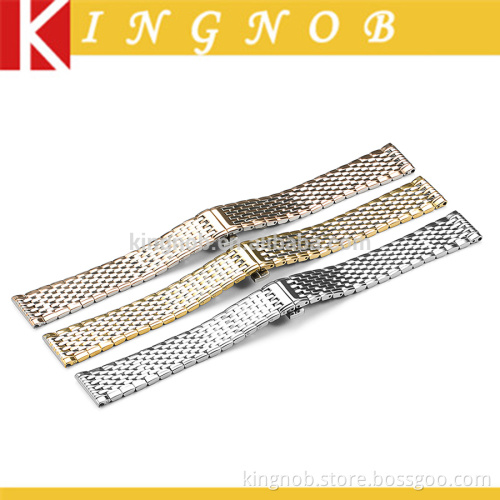 13mm 18mm 316L S/S Bracelet Metal Fold Closure Chain Stainless Steel Link